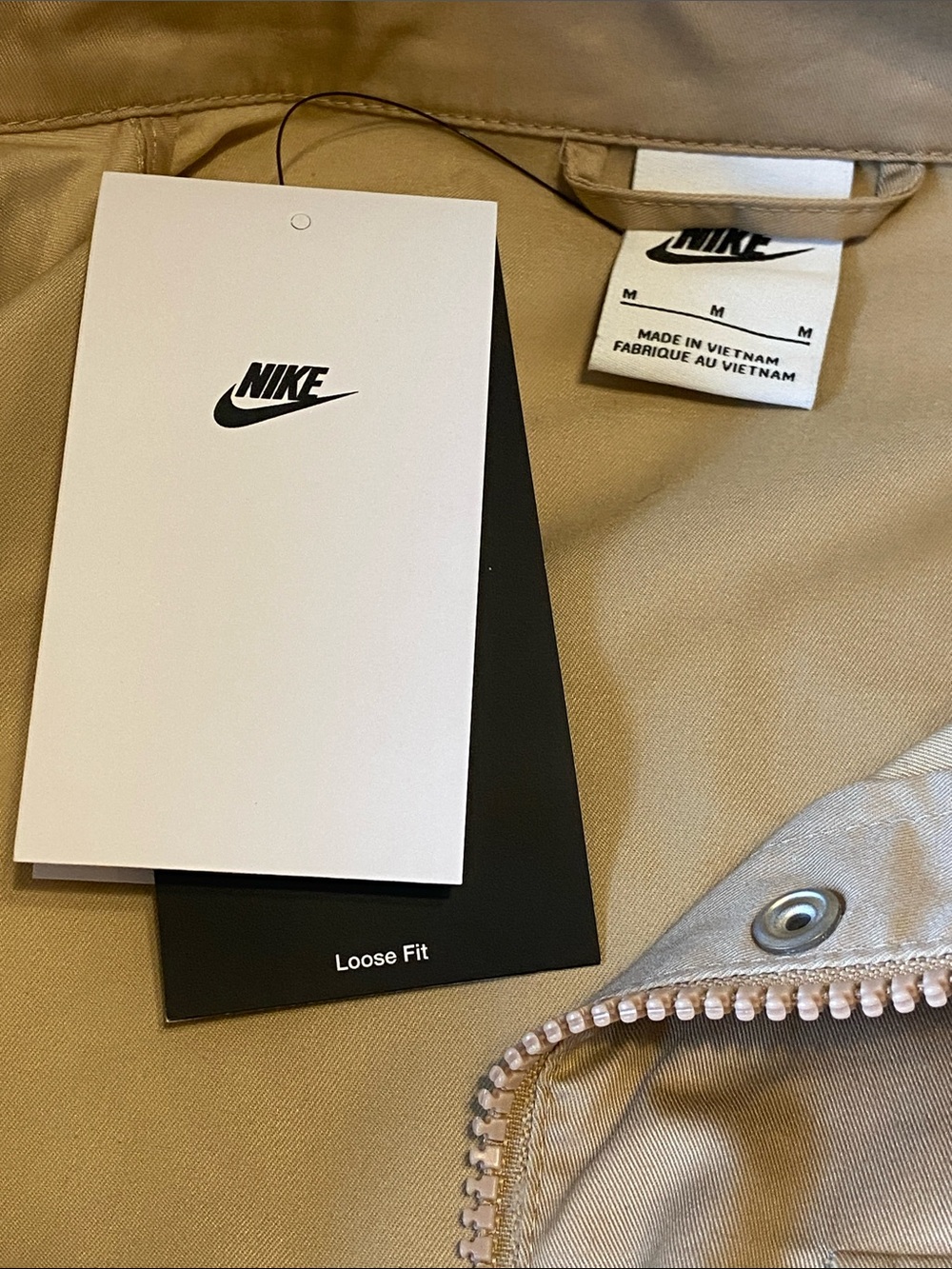 Nike Women's Sportswear M65 Ess Tan Jacket Parka NWTS Size Medium - Picture 7 of 13